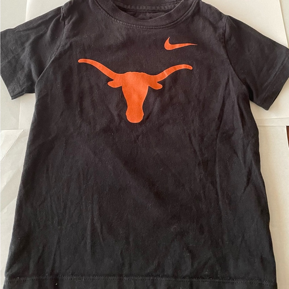 Nike Kids UT Longhorns Black Tee, Sz 2T